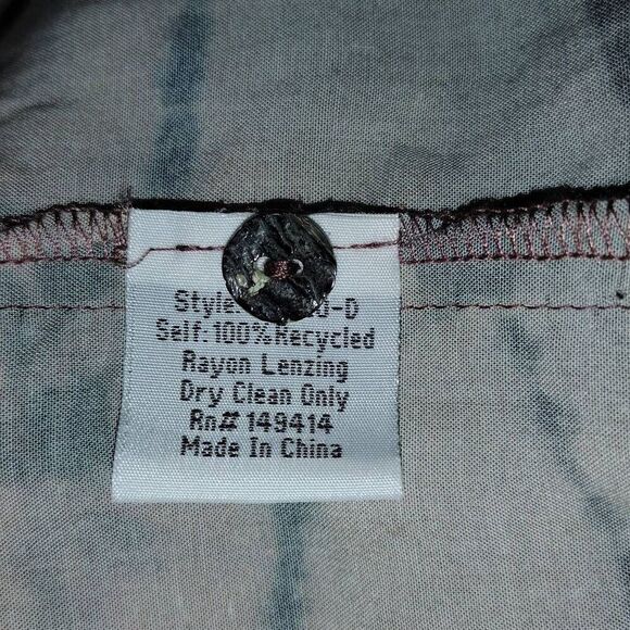 Johnny Was Calme Oversized Tie Dye Button Front Long Sleeve Shirt M - Picture 5 of 5